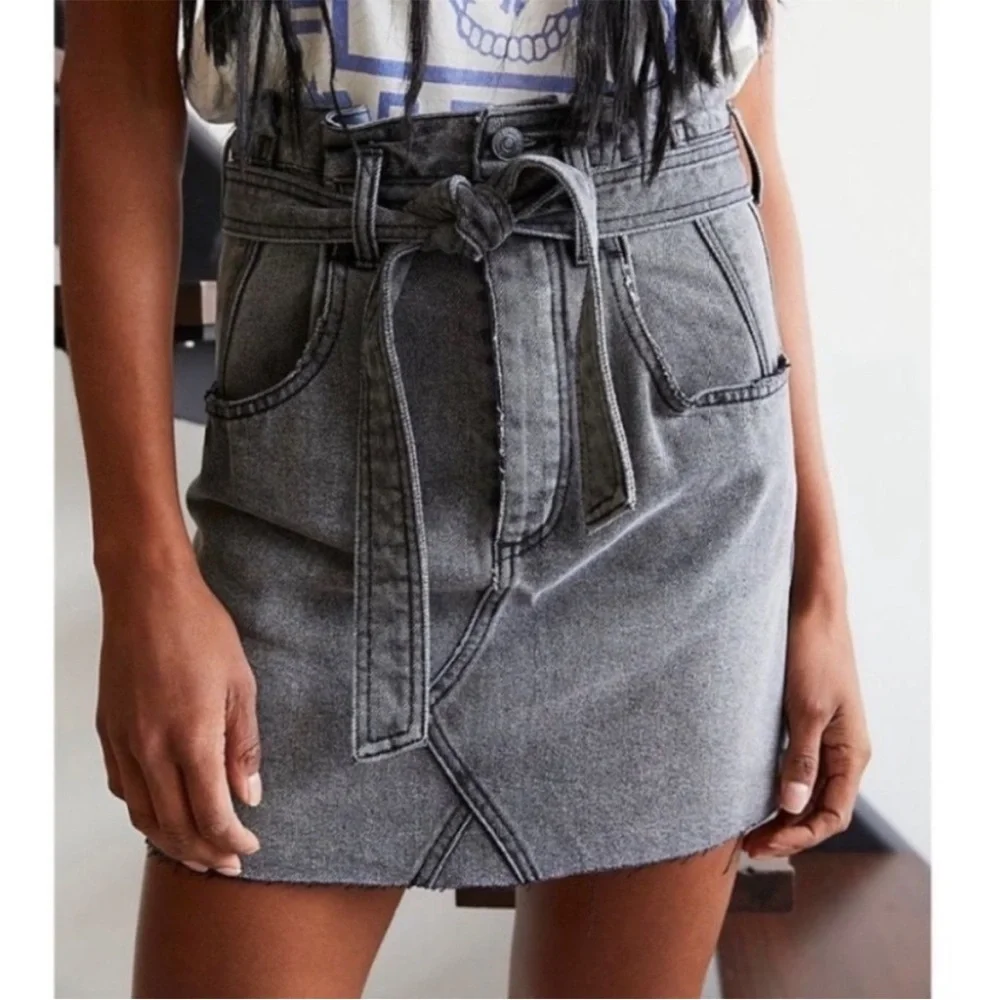 Free People East of Eden paperbag waist skirt - Picture 2 of 10